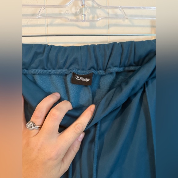 Disney Boohoo ManTeal Joggers Track Pants with Mickey Heads, Size L - Picture 4 of 8